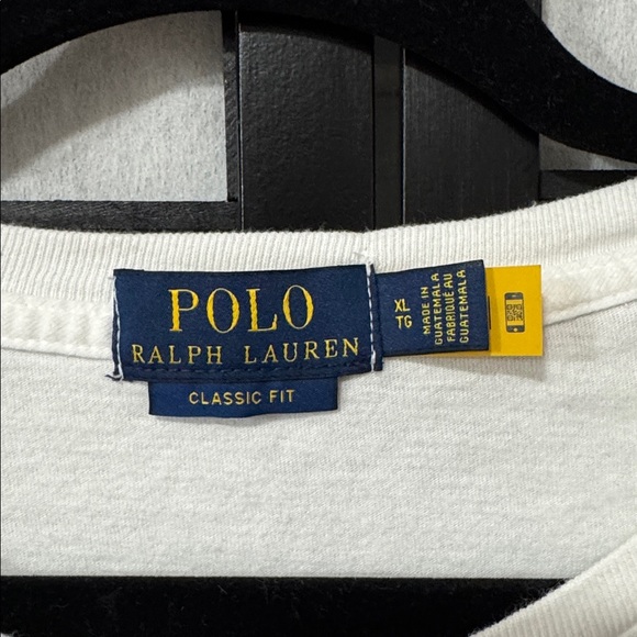 MEN'S RALPH LAUREN POLO SHORT SLEEVE SHIRT WHITE with SIGNATURE BEAR XLT - Picture 4 of 6